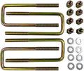 4PCS Square U-Bolts 2.5in Wide Leaf Springs 8.75in Long - Durable Zinc