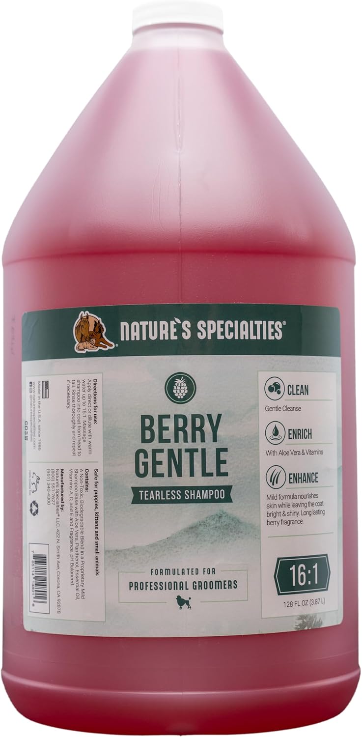 Berry Gentle Ultra Concentrated Face and Body Wash for Pets 1 gal