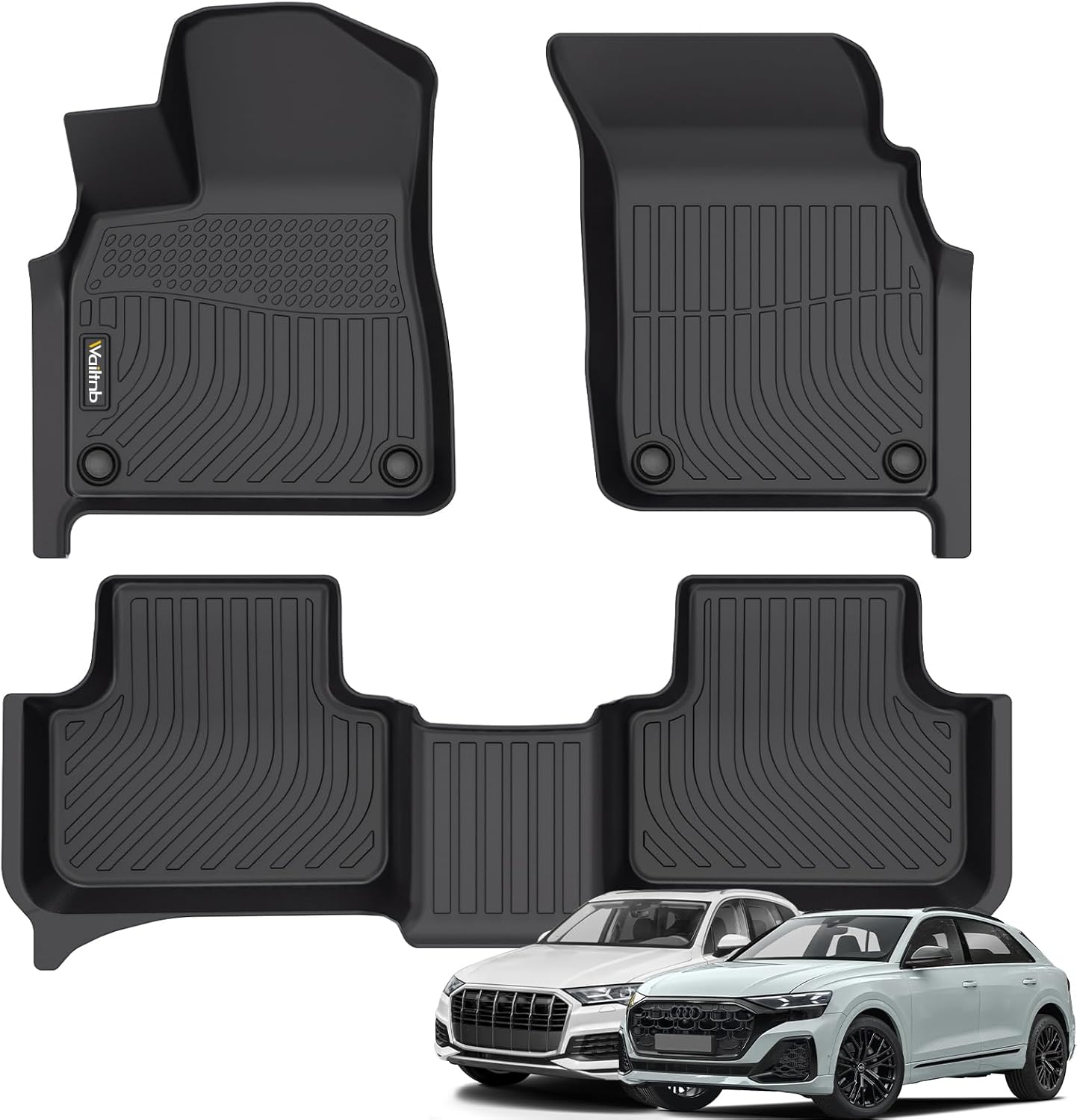 Wailtnb All Weather Floor Mats for Audi Q7 SQ7 Q8 2020-2024