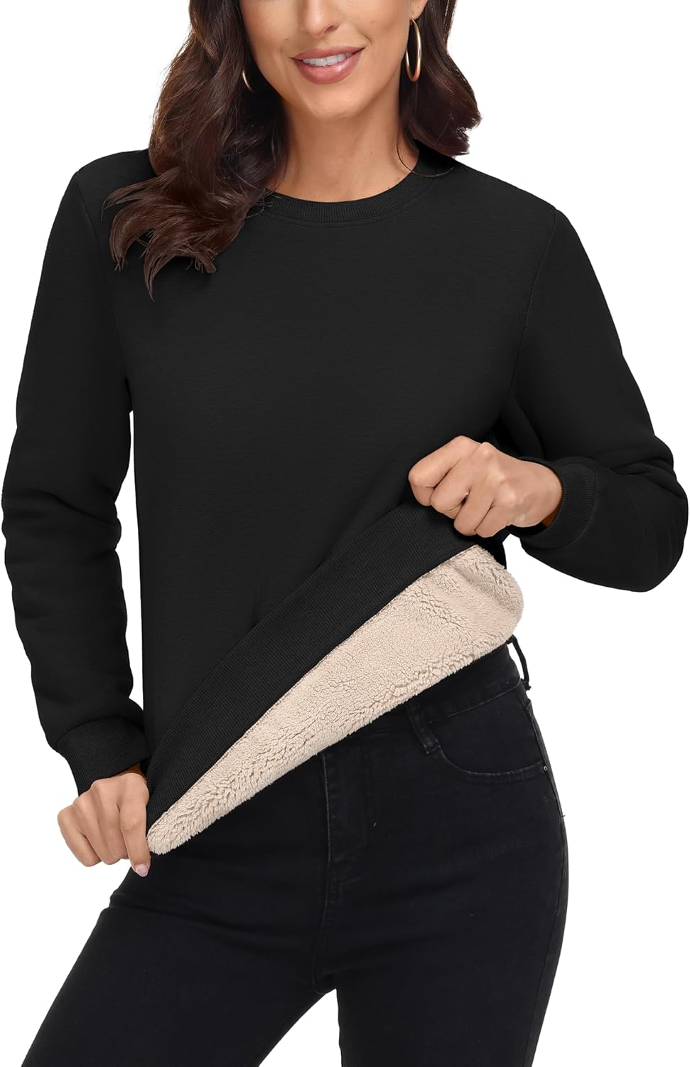 Top Notch Warmth: MAGCOMSEN Sherpa Sweatshirt