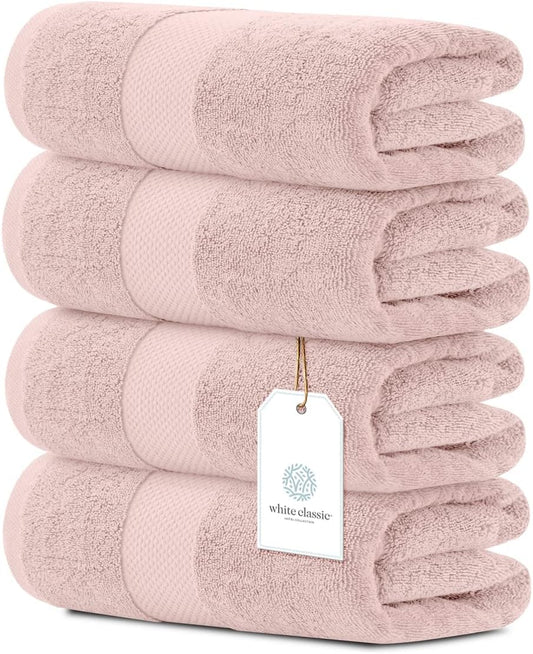 Luxury Bath Towels Set of 4 - Ultra Soft 700 GSM Cotton Towels
