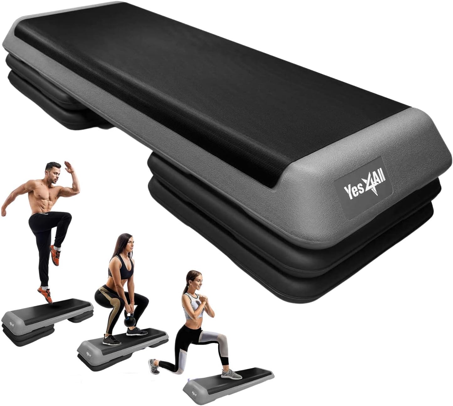 Yes4All Adjustable Workout Aerobic Step Platform for All Levels