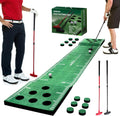 Wekin Indoor Putting Green Mat with Adjustable Putters - Portable