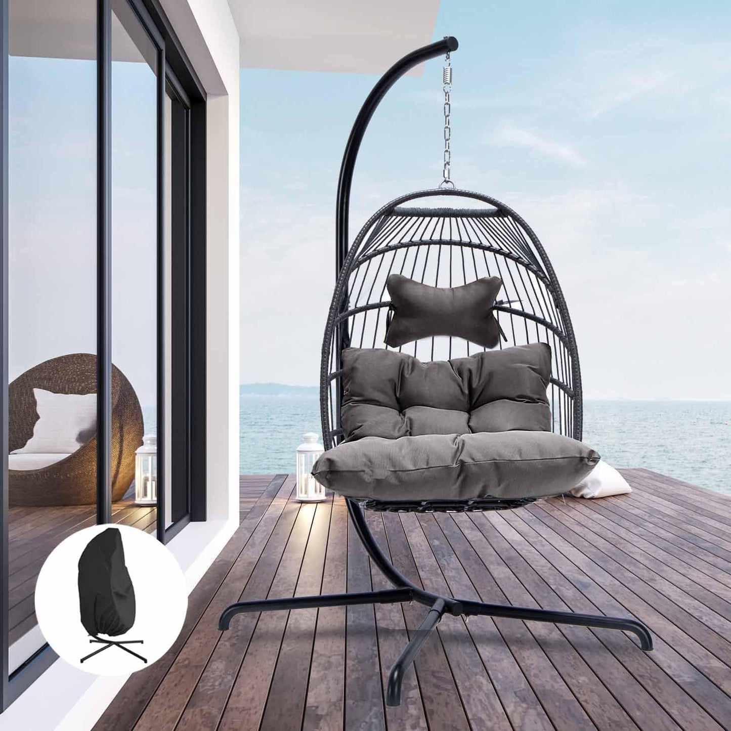 NICESOUL Egg Chair Outdoor Indoor for Cozy Relaxation