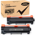 v4ink Compatible TN-760 Toner Cartridge 2-Pack - Reliable High Yield