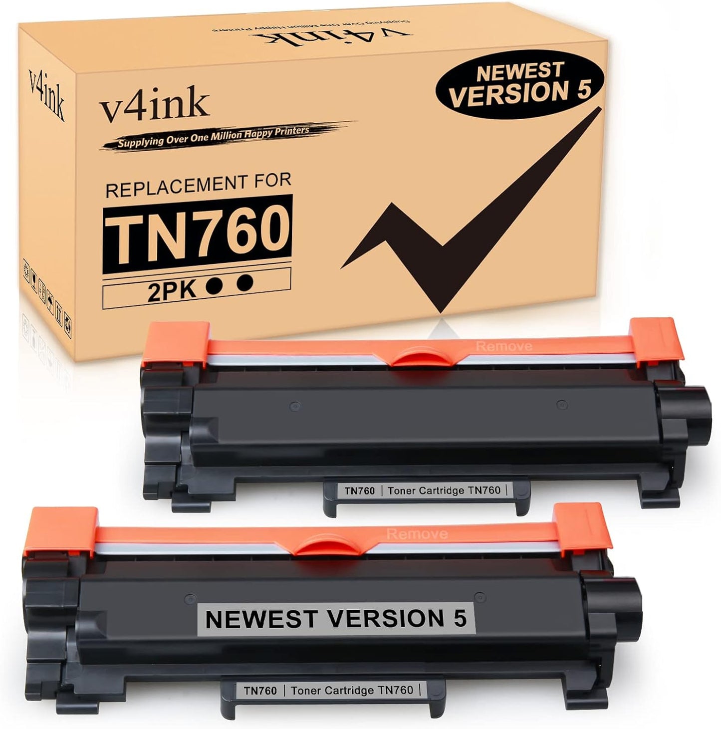 v4ink Compatible TN-760 Toner Cartridge for Brother Printers