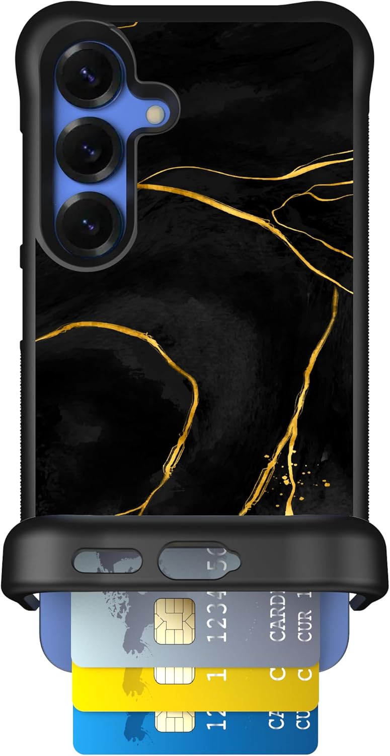 Scooch Galaxy S25 Case with Card Holder and Drop Protection