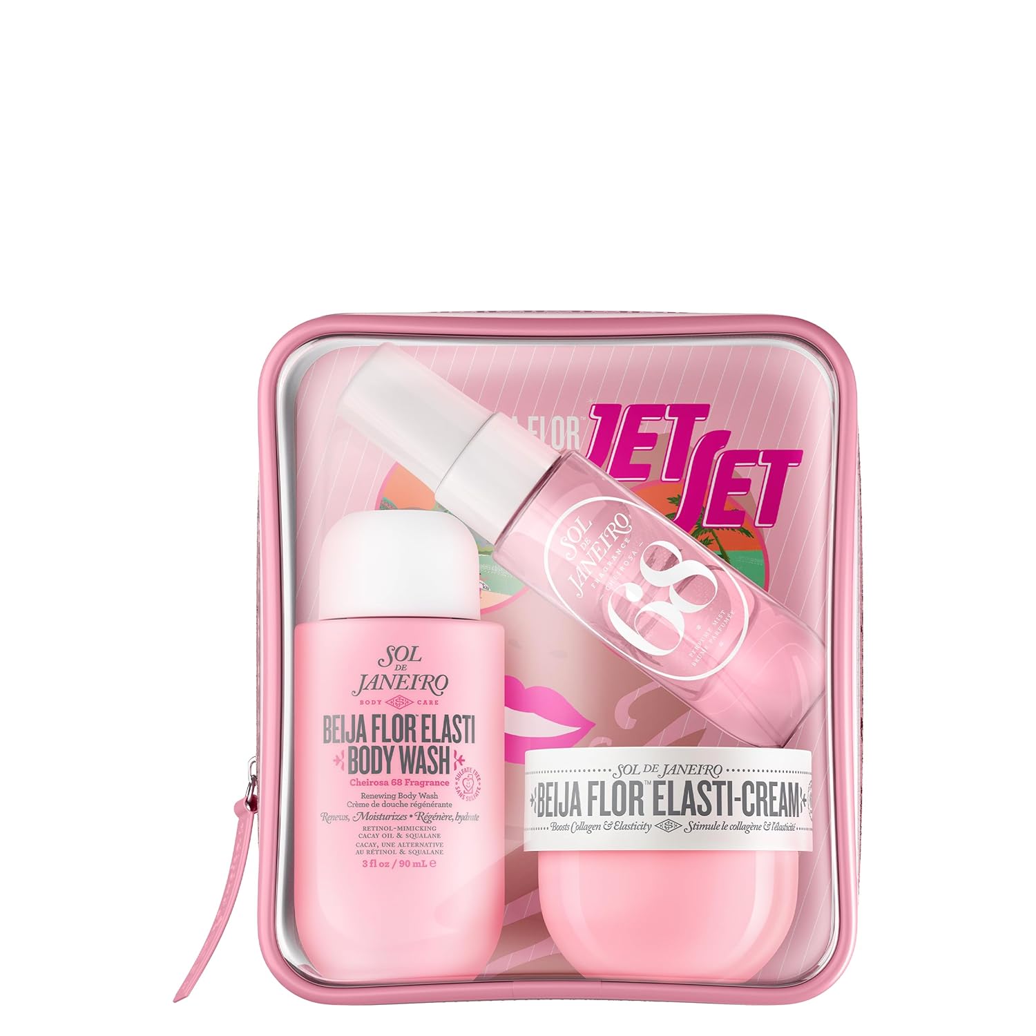 SOL DE JANEIRO Jet Set Travel Shower Kit for Ultimate Cleanliness