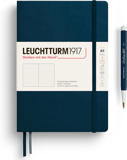 LEUCHTTURM1917 Notebook Hardcover Medium A5 for Writing and Journaling