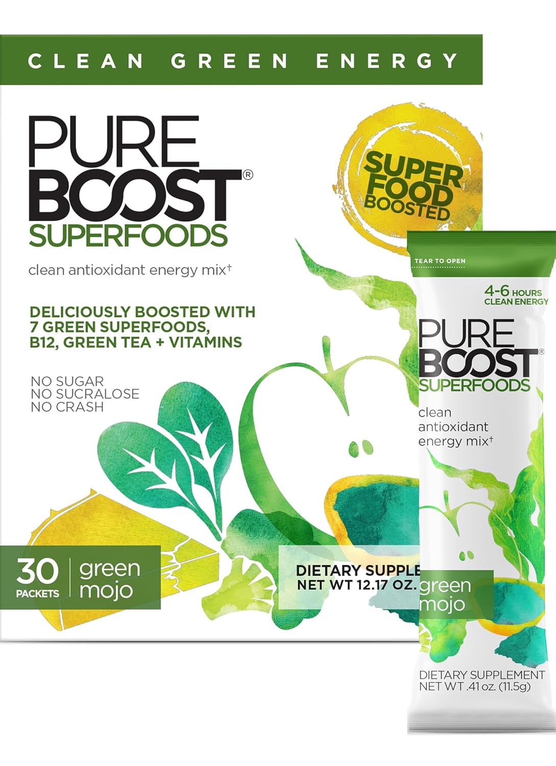Pureboost Superfoods Clean Energy Booster for Daily Vitality