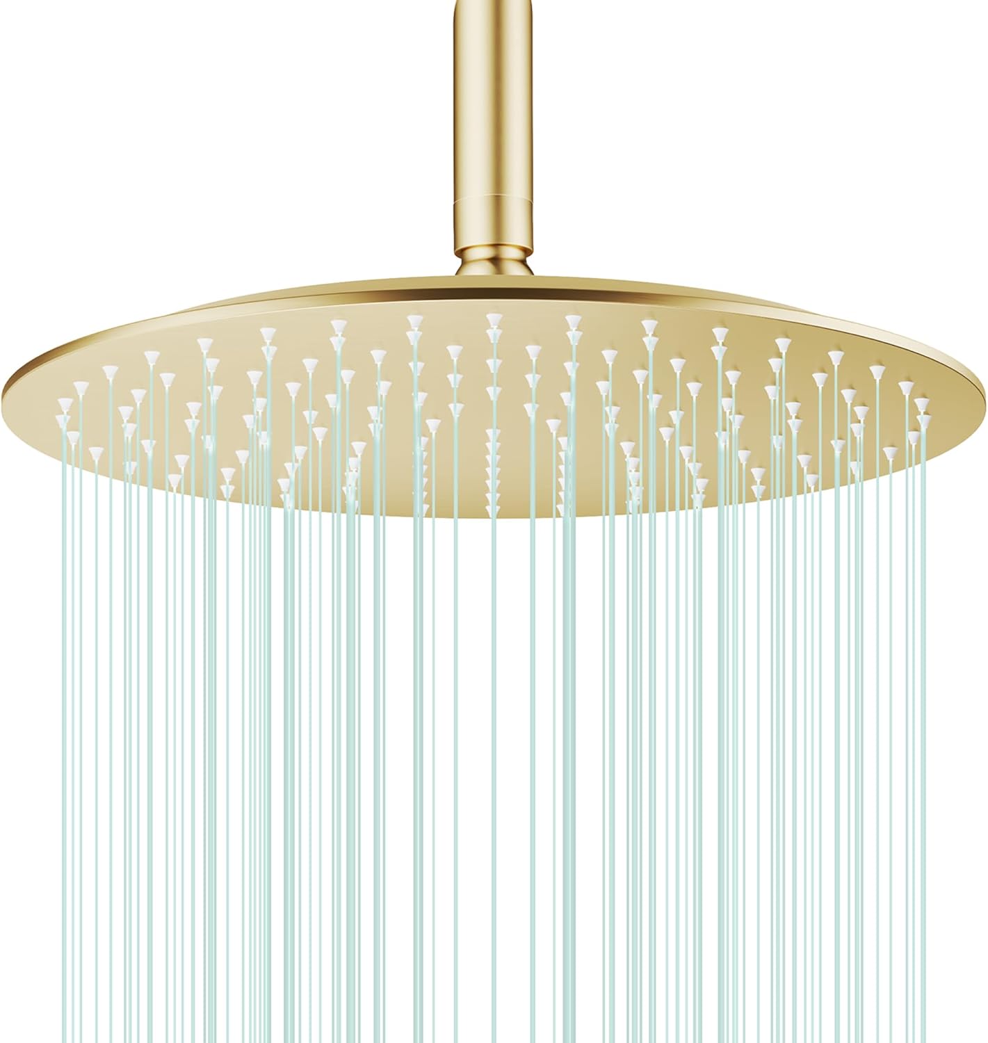 All Metal Rain Shower Head - Heavy Duty Stainless Steel Design