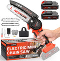 Mini Cordless Chainsaw Kit 6in One-Hand Portable Chainsaw - Quick