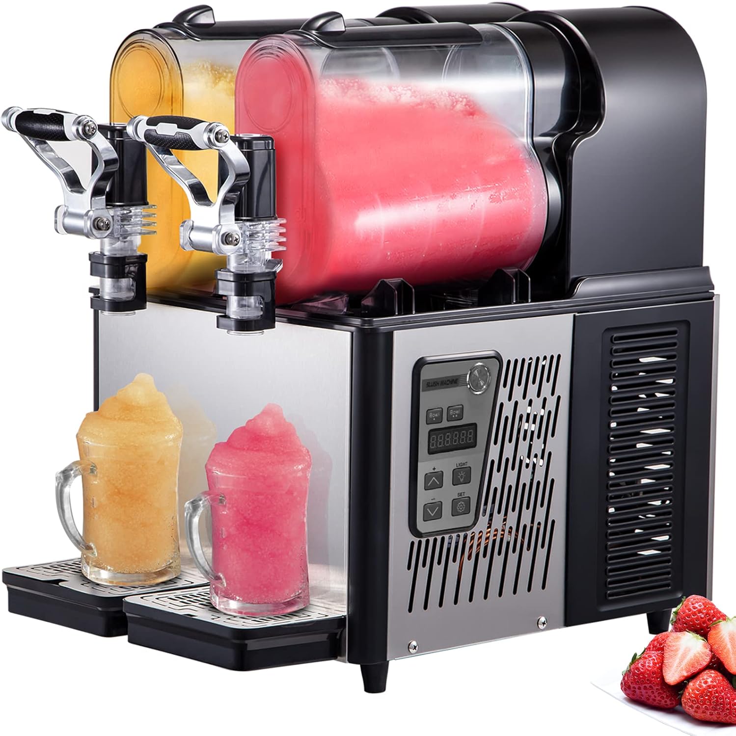 VEVOR Commercial Slushy Machine - Temperature Preservation for Superior Frozen Drinks!