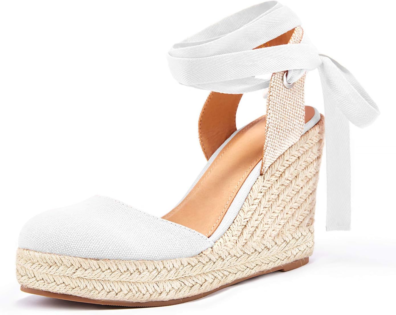 FISACE Womens Summer Espadrille Heel Platform Wedge Sandals