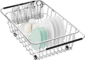 Large Dish Drainer Rack in Sink Adjustable Expandable - Rustproof