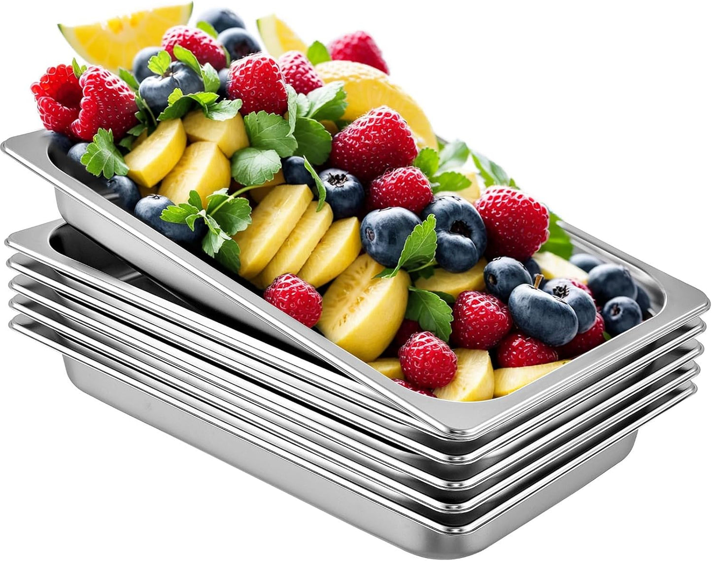 VEVOR Hotel Pans Full Size 2.5 Inch Deep for Catering Needs