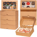 100pcs 7x4.3x2 White Cookies Boxes with Window - Party Ready