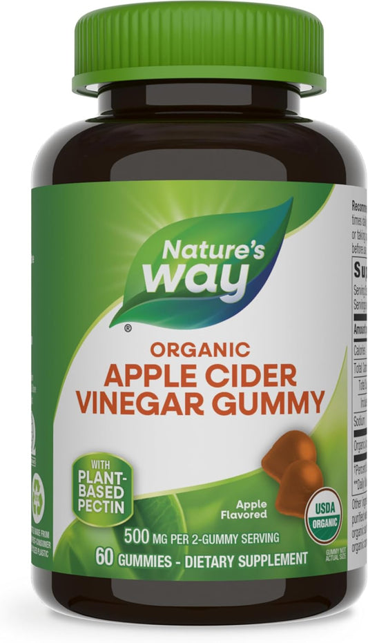 Nature's Way Apple Cider Gummies - 500mg ACV Boost