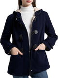 Sherpa Lined Winter Jackets for Women Fleece Hoodie - Lightweight