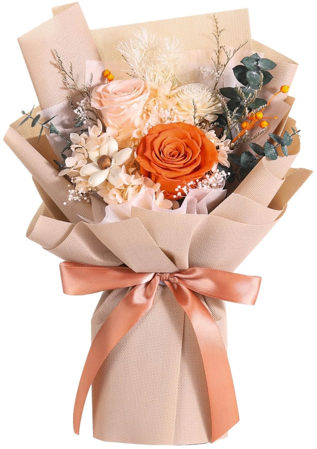 Forever Flowers Delivery with Preserved Pink Roses for Gifts