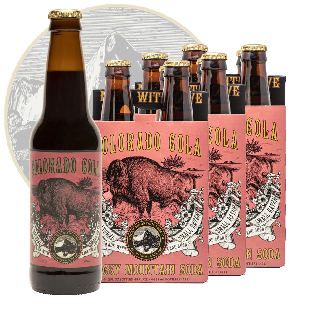 Rocky Mountain Soda Craft Cola Pop - Organic, Gluten-Free, Vegan