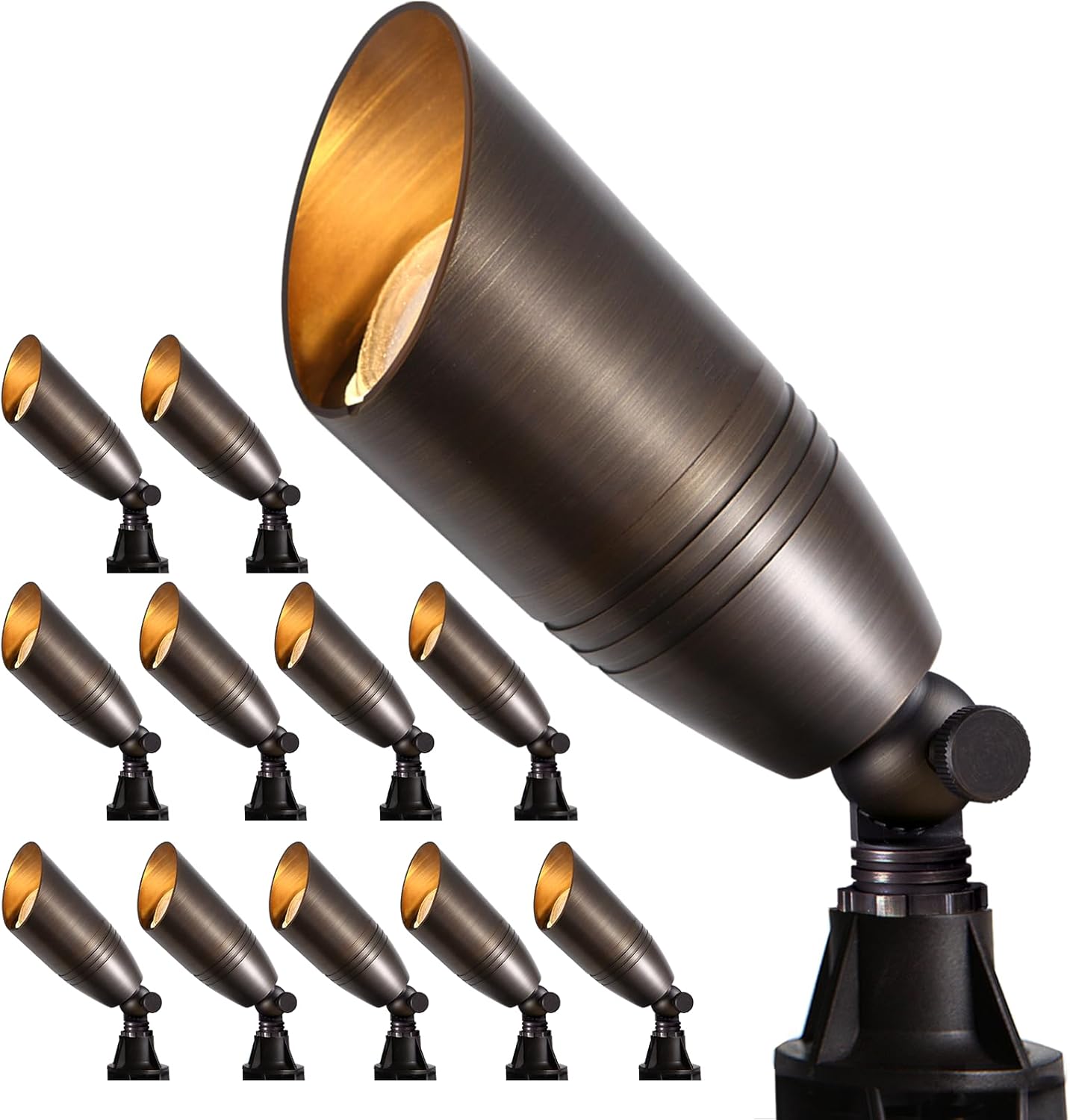 Gardencoin Solid Brass Outdoor Landscape Spotlights for Your Yard