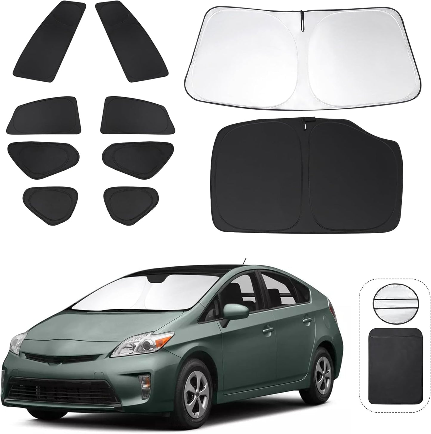 Custom Fit Window Shades for Toyota Prius Hatchback 2010-2015