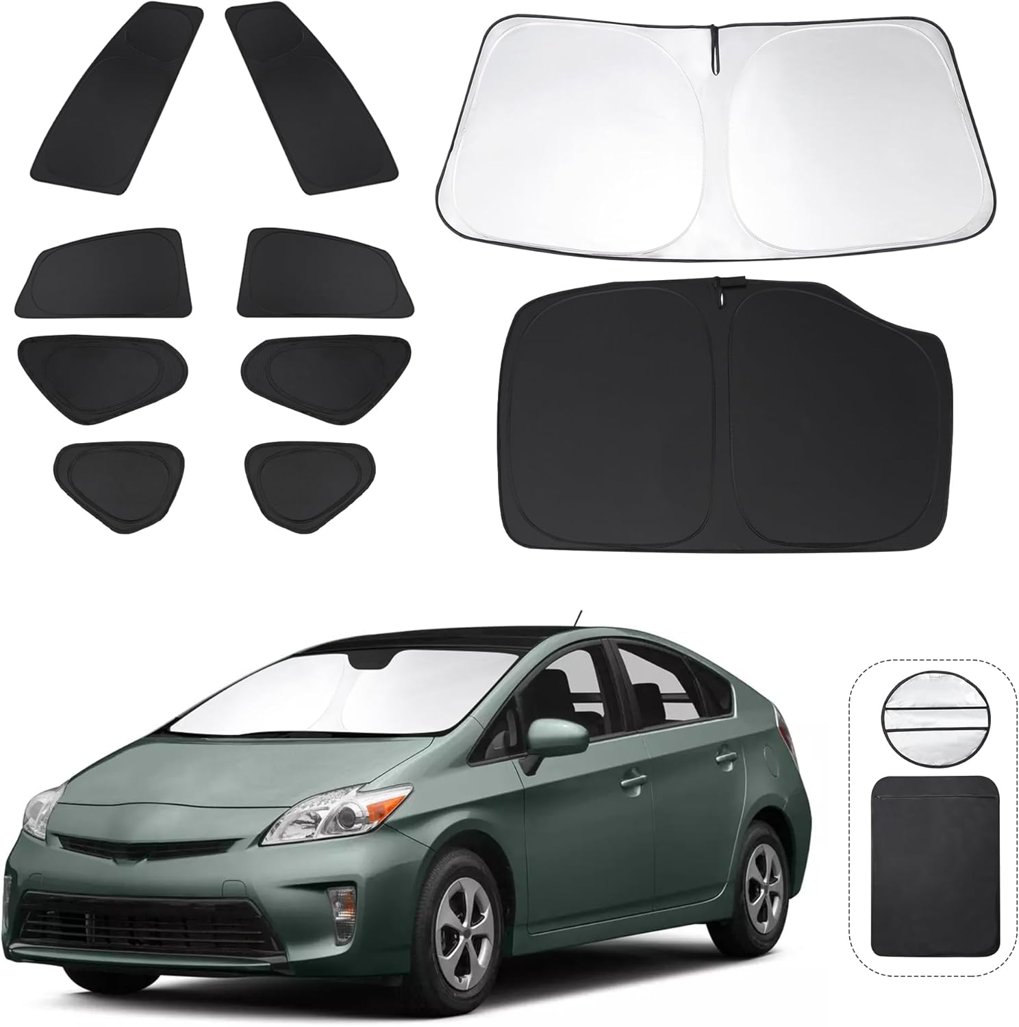 Custom Fit Window Shades for Toyota Prius Hatchback 2010-2015