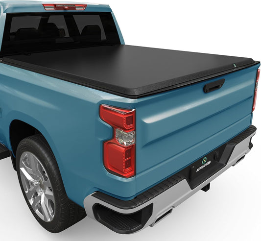 AUTOSAVER88 Soft Roll Up Truck Bed Tonneau Cover for 5.8ft Bed