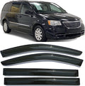 Side Car Window Visor Rain Guards for 2008-2018 Town & Country - 4pc