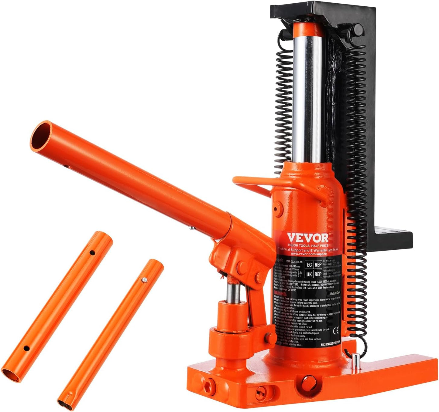 VEVOR Hydraulic Toe Jack for Effortless Lifting and Safety