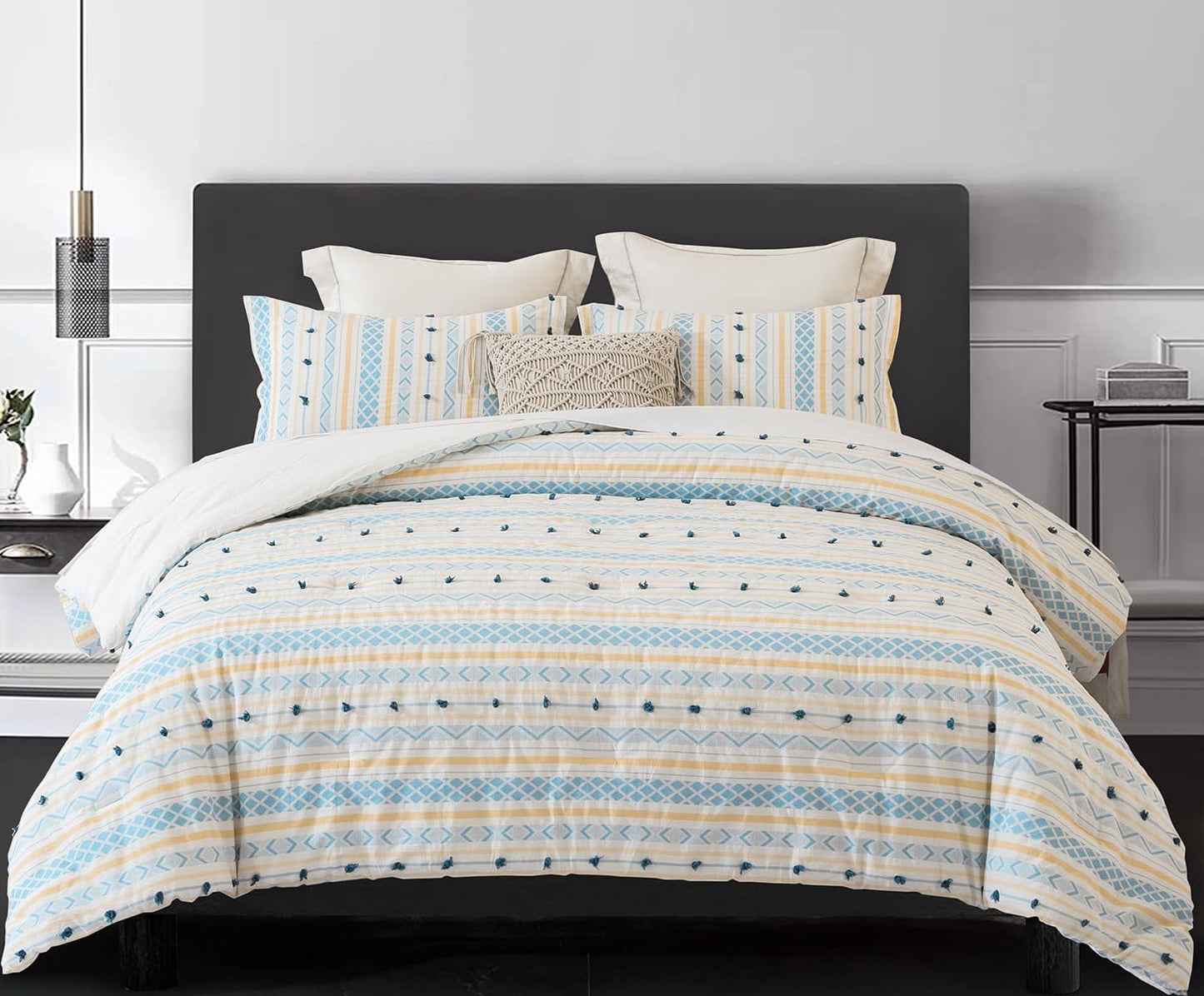 Washed Double Layer Muslin Cotton Comforter Set for King Size