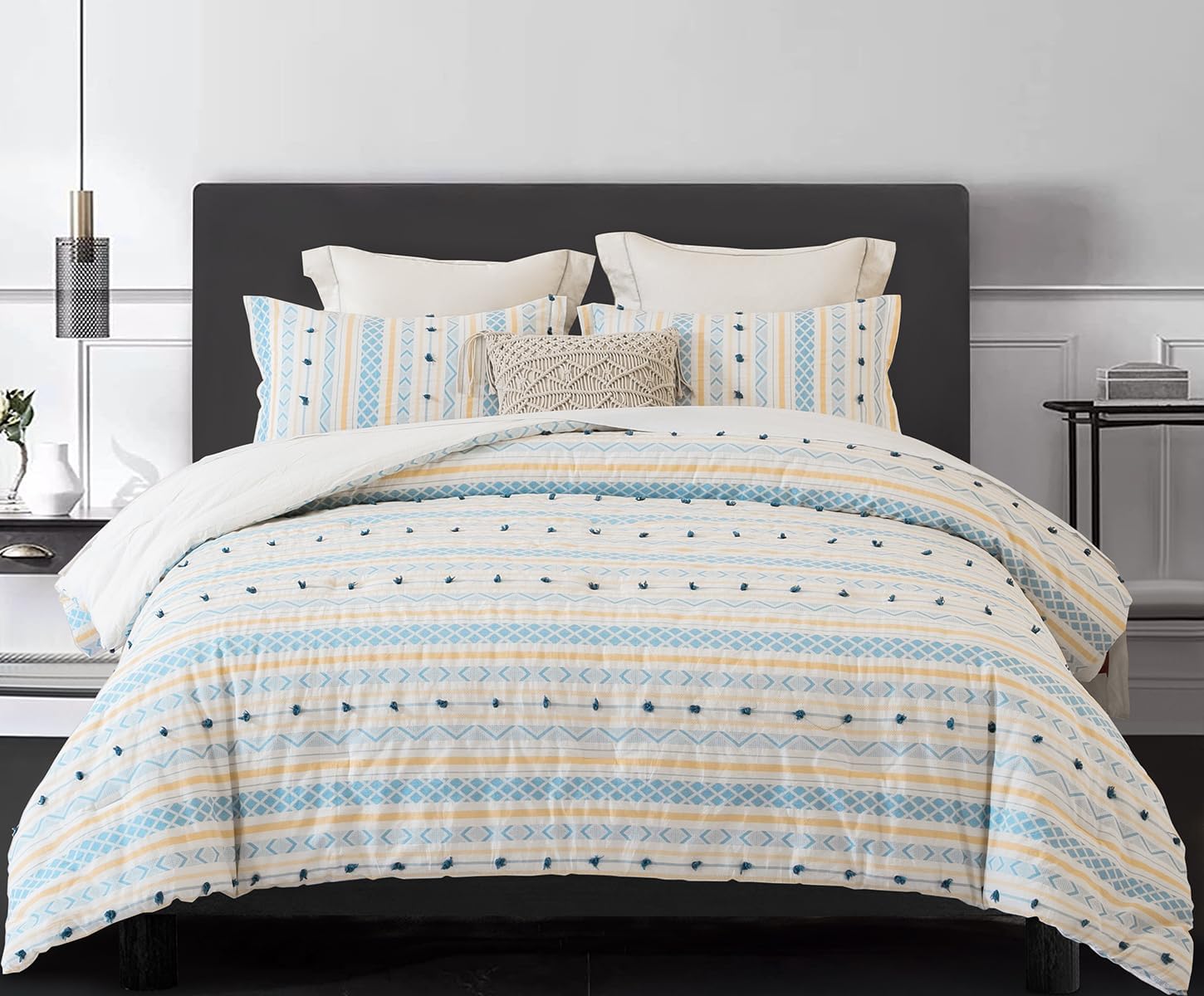 Washed Double Layer Muslin Cotton Comforter Set for King Size