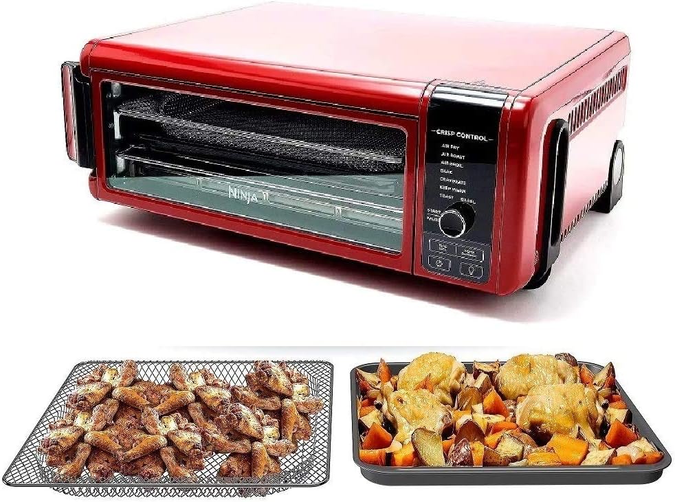 Ninja SP101 8-in-1 Air Fry Toaster Oven XL Capacity (Renewed) - RED