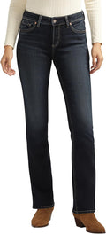 Women's Elyse Mid Rise Slim Bootcut Jeans in Dark Indigo