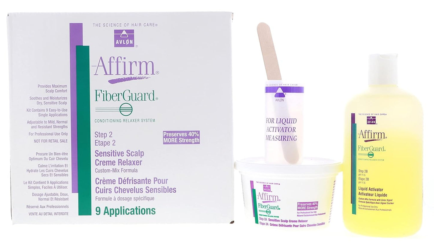 Avlon Affirm Fiberguard Sensitive Scalp Relaxer 9 Kit Review