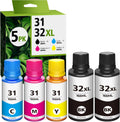 31 Ink Bottle Set 32XL Black Ink Bottle Refill for Smart Tank - High