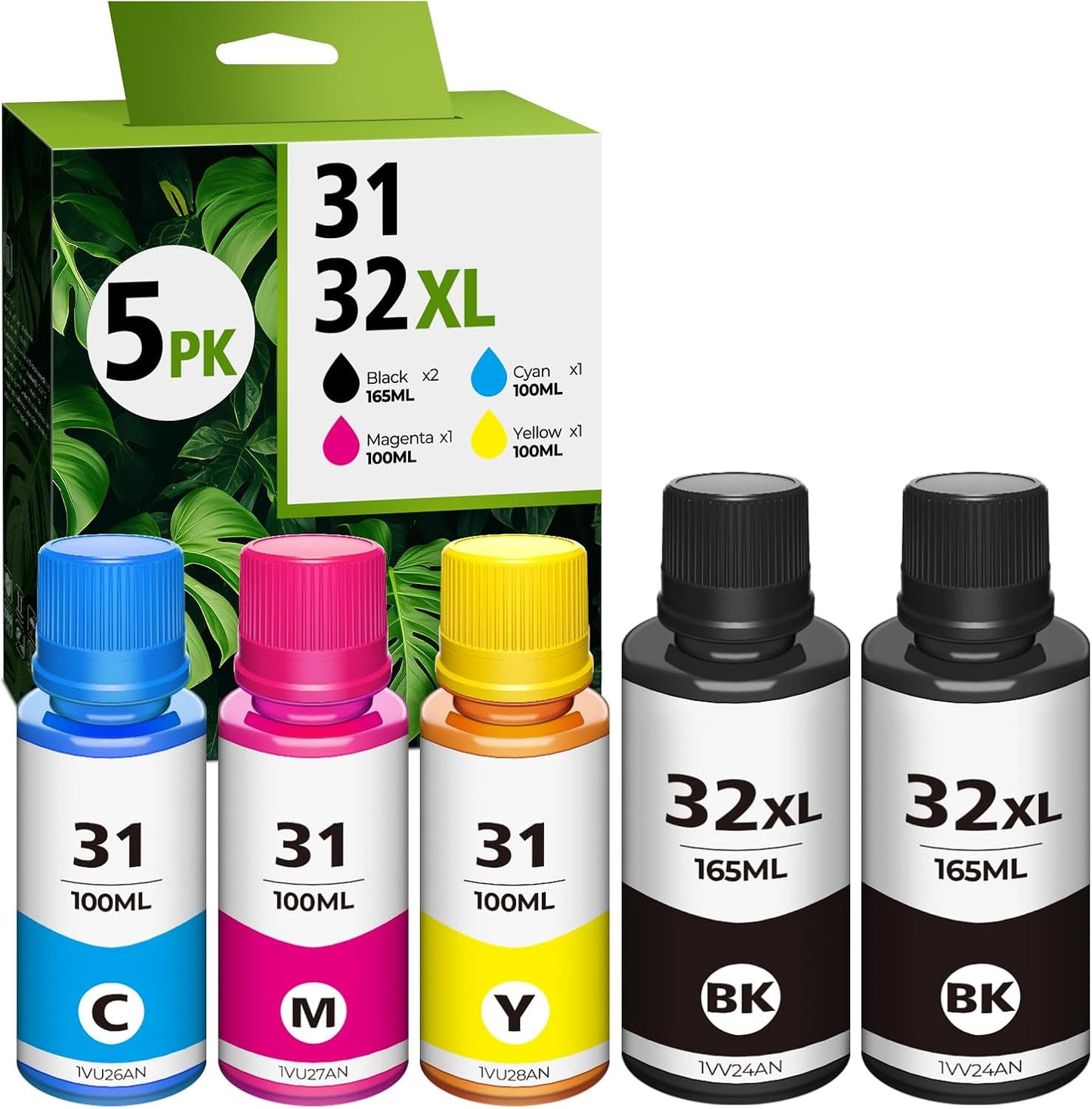 31 Ink Bottle Set for Smart Tank Printers - High Yield Refills