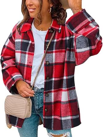 ZOLUCKY Womens Casual Plus Size Shacket Jacket for Every Occasion