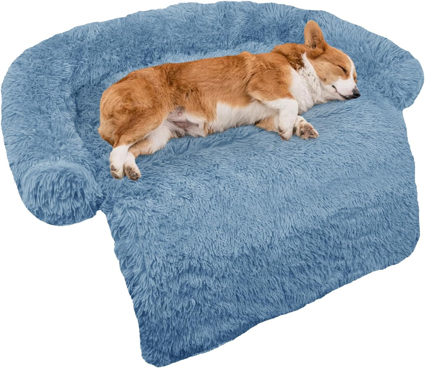 GGIB Calming Dog Bed for Medium Dogs with Removable Cover