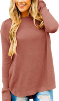 MEROKEETY Women's 2025 Fall Oversized Crew Neck Knit (Style PVC2)