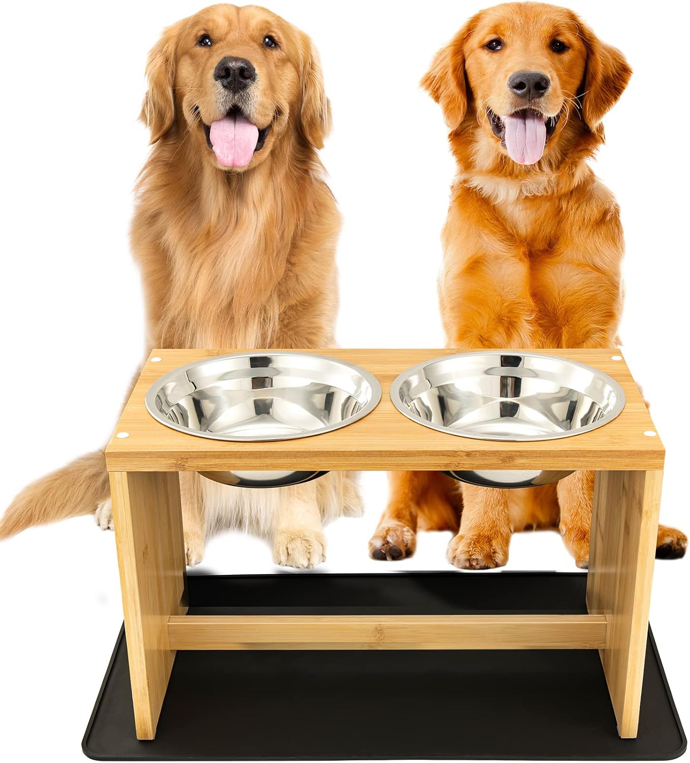 Elevated Dog Bowls for Medium to Large Dogs - Easy to Clean