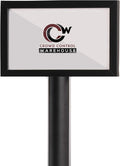 Pedestal Standing Floor Sign Frame 7x11 in Horizontal - Stable Display