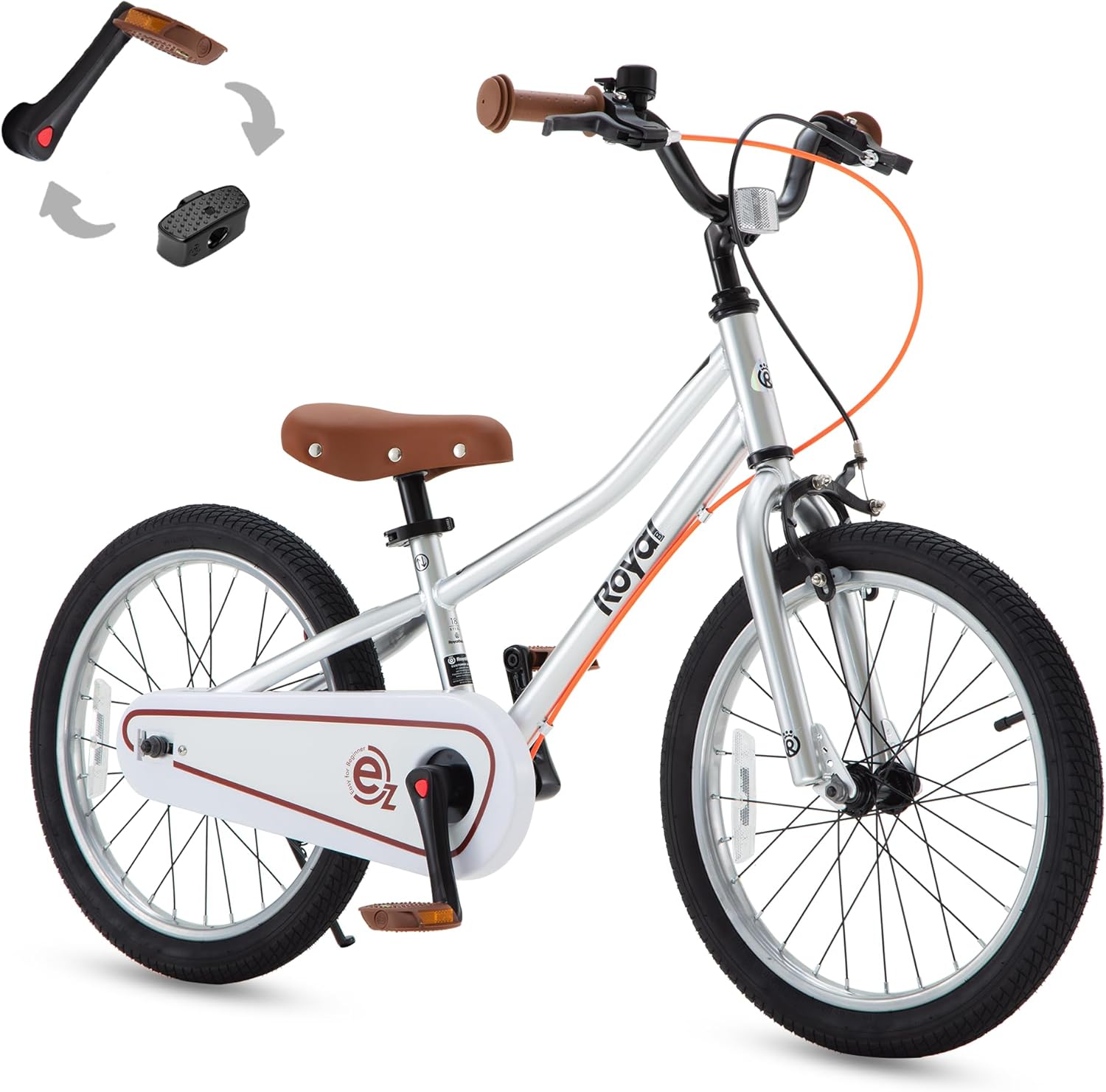 RoyalBaby Kids Bike Terra EZ Balance to Pedal Bicycle for Ages 3-9