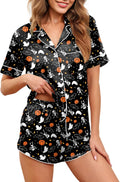 Silk Satin Womens Short Sleeve Pajama Set S-5X Plus Size - Soft Satin