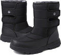 Mens Snow Boots High Top Slip On Waterproof Winter Ankle Boots - Warm