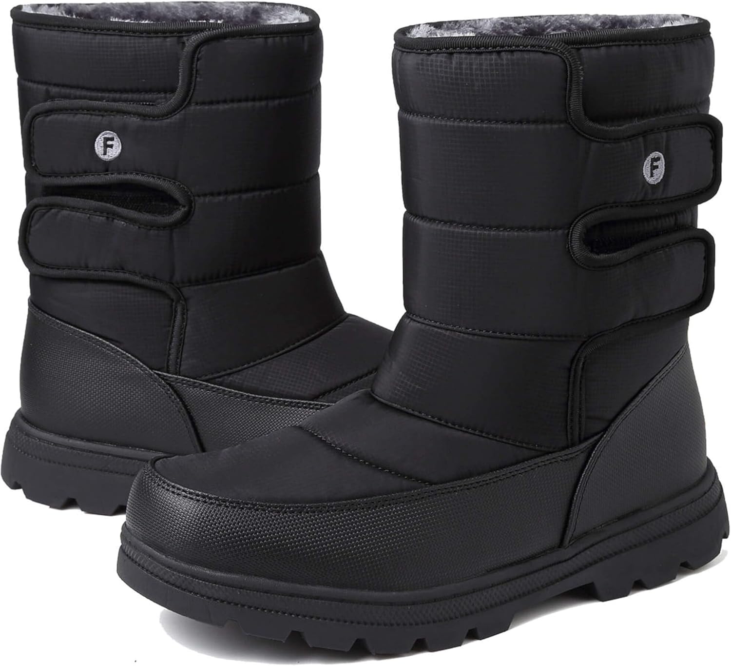 Mens Snow Boots Waterproof Fur Lined Lightweight Ankle Booties
