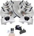 Front Brake Pad & Rotor Kit Compatible with 1992-1999 C1500/Suburban
