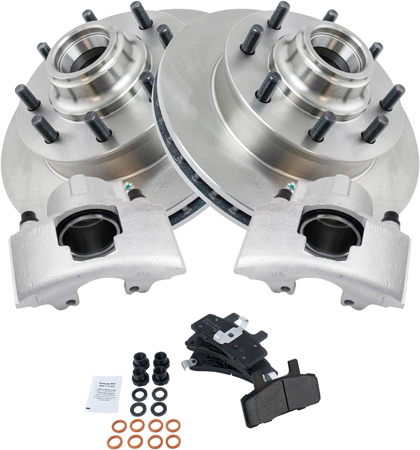 TRQ Front Brake Pad & Rotor Kit for Chevrolet C1500 Suburban