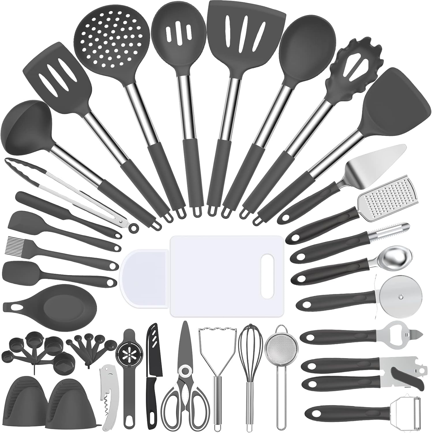Silicone Cooking Utensil Set for Nonstick Cookware - 43 PCS
